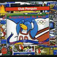 Mali 2010 Olympic Games - Disney Club Penguin #4 individual perf deluxe sheetlet unmounted mint. Note this item is privately produced and is offered purely on its thematic appeal