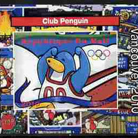 Mali 2010 Olympic Games - Disney Club Penguin #4 individual imperf deluxe sheetlet unmounted mint. Note this item is privately produced and is offered purely on its thematic appeal