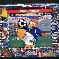 Mali 2010 Olympic Games - Disney Club Penguin #6 individual perf deluxe sheetlet unmounted mint. Note this item is privately produced and is offered purely on its thematic appeal