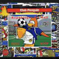 Mali 2010 Olympic Games - Disney Club Penguin #6 individual imperf deluxe sheetlet unmounted mint. Note this item is privately produced and is offered purely on its thematic appeal