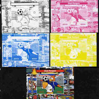 Mali 2010 Olympic Games - Disney Club Penguin #6 individual deluxe sheetlet - the set of 5 imperf progressive proofs comprising the 4 individual colours plus all 4-colour composite, unmounted mint