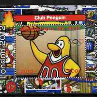 Mali 2010 Olympic Games - Disney Club Penguin #7 individual perf deluxe sheetlet unmounted mint. Note this item is privately produced and is offered purely on its thematic appeal
