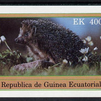 Equatorial Guinea 1977 European Animals (Hedgehog) 400ek imperf m/sheet unmounted mint
