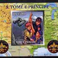 St Thomas & Prince Islands 2010 Centenary of Scouting in America #2 individual imperf deluxe sheetlet unmounted mint. Note this item is privately produced and is offered purely on its thematic appeal