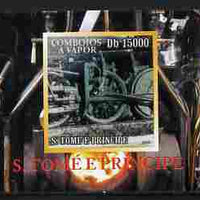 St Thomas & Prince Islands 2010 African Steam Trains #2 individual imperf deluxe sheetlet unmounted mint. Note this item is privately produced and is offered purely on its thematic appeal