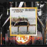 St Thomas & Prince Islands 2010 African Steam Trains #3 individual imperf deluxe sheetlet unmounted mint. Note this item is privately produced and is offered purely on its thematic appeal