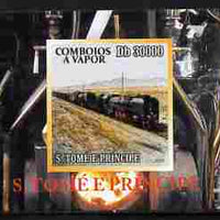 St Thomas & Prince Islands 2010 African Steam Trains #4 individual imperf deluxe sheetlet unmounted mint. Note this item is privately produced and is offered purely on its thematic appeal