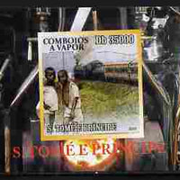 St Thomas & Prince Islands 2010 African Steam Trains #5 individual imperf deluxe sheetlet unmounted mint. Note this item is privately produced and is offered purely on its thematic appeal