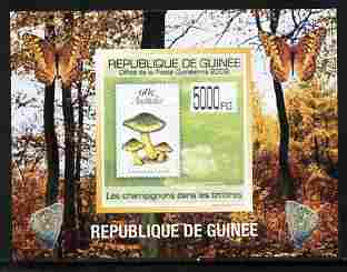 Guinea - Conakry 2009 Fungi on Stamps #1 individual imperf deluxe sheetlet unmounted mint. Note this item is privately produced and is offered purely on its thematic appeal