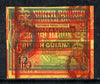 North Borneo - British Guiana 1961 spectacular piece of printers waste from De La Rue archives comprising N Borneo 16c frame, 10c frame & vignette, 10c frame (inverted) plus Br Guiana 3c frame variously positioned, while reverse s……Details Below