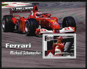 Somalia 2003 Ferrari Cars - Michael Schumacher #1 perf m/sheet unmounted mint. Note this item is privately produced and is offered purely on its thematic appeal
