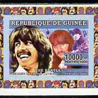 Guinea - Conakry 2006 The Beatles individual imperf deluxe sheet #3 containing 1 value (George & Ringo) unmounted mint. Note this item is privately produced and is offered purely on its thematic appeal as Yv 357