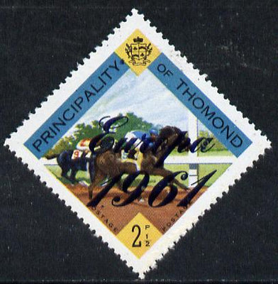 Thomond 1961 Horse Racing 2.5d (Diamond-shaped) with 'Europa 1961' overprint unmounted mint