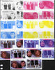 Tuvalu - Nanumea 1986 Royal Wedding (Andrew & Fergie) $1 tete-beche se-tenant block of 4 - set of 7 imperf progressive proofs comprising the 4 individual colours plus 2, 3 and all 4 colour composites unmounted mint (7 tete-beche s……Details Below