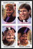 St Lucia 1986 Royal Wedding (Andrew & Fergie) 80c imperf tete-beche se-tenant block of 4 with face value omitted unmounted mint