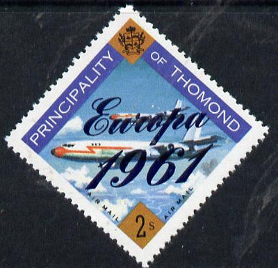 Thomond 1961 Jet Liner 2s (Diamond shaped) with 'Europa 1961' overprint unmounted mint
