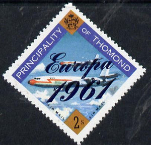 Thomond 1961 Jet Liner 2s (Diamond shaped) with 'Europa 1961' overprint unmounted mint