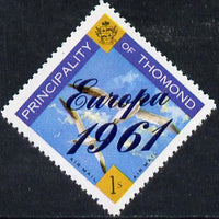 Thomond 1961 Sea Gulls 1s (Diamond shaped) with 'Europa 1961' overprint unmounted mint