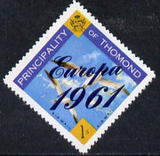 Thomond 1961 Sea Gulls 1s (Diamond shaped) with 'Europa 1961' overprint unmounted mint