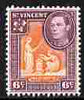 St Vincent 1949-52 KG6 Pictorial def 6c orange & purple unmounted mint SG 169