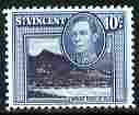 St Vincent 1949-52 KG6 Pictorial def 10c blue-black & blue-green unmounted mint SG 170a