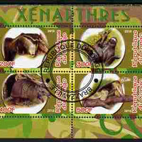 Congo 2010 Xenarthra perf sheetlet containing 4 values fine cto used