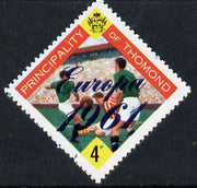 Thomond 1961 Football 4d (Diamond shaped) with 'Europa 1961' overprint unmounted mint