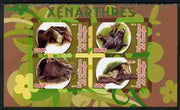 Congo 2010 Xenarthra imperf sheetlet containing 4 values unmounted mint