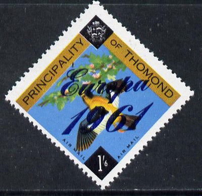 Thomond 1961 Bird 1s6d (Diamond shaped) with 'Europa 1961' overprint unmounted mint