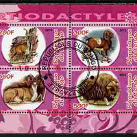Congo 2010 Artiodactyla (Even toed Mammals) #5 perf sheetlet containing 4 values fine cto used