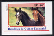Equatorial Guinea 1976 Horses 400ek imperf m/sheet unmounted mint