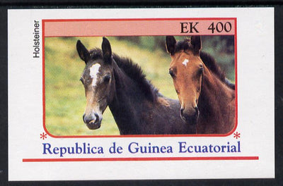 Equatorial Guinea 1976 Horses 400ek imperf m/sheet unmounted mint