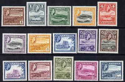 Antigua 1953-62 QEII defs complete lightly mounted mint, SG 120a-34