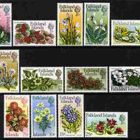 Falkland Islands 1972 Flower definitive set complete 13 values unmounted mint, SG 276-88