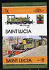 St Lucia 1984 Locomotives #2 (Leaders of the World) 1c 'Taw 2-6-2 UK' se-tenant pair imperf from limited printing unmounted mint as SG 715a