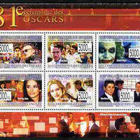 Guinea - Conakry 2009 The 81st Oscar Ceremony perf sheetlet containing 6 values unmounted mint Yv 6554-59