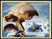 Guinea - Conakry 2009 Fauna - Turtles perf s/sheet unmounted mint