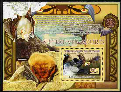 Guinea - Conakry 2009 Fauna - Bats perf s/sheet unmounted mint