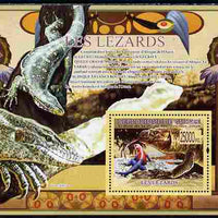 Guinea - Conakry 2009 Fauna - Lizards perf s/sheet unmounted mint