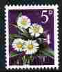 New Zealand 1960-66 Mountain Daisy 5d (from def set) unmounted mint SG 787