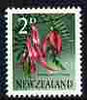 New Zealand 1960-66 Kowhai Ngutu-kaka Flower 2d (from def set) unmounted mint as SG 783