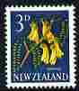 New Zealand 1960-66 Kowhai Flower 3d (from def set) unmounted mint as SG 785