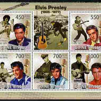 Guinea - Bissau 2009 Elvis Presley perf sheetlet containing 5 values unmounted mint Yv 2996-3000