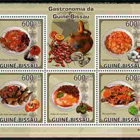 Guinea - Bissau 2009 Gastronomy perf sheetlet containing 5 values unmounted mint Yv 3016-20