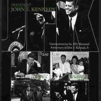 Dominica 2009 John F Kennedy Memorial perf sheetlet containing 4 values unmounted mint