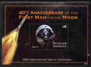 Antigua 2009 40th Anniversary of Moon Landing perf s/sheet unmounted mint