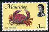 Mauritius 1972-74 Red Reef Crab 3c chalky paper (from def set) unmounted mint, SG 438a