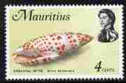 Mauritius 1972-74 Mitre Shell 4c chalky paper (from def set) unmounted mint, SG 439