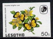 Lesotho 1984 Butterflies Broad-Bordered Grass Yellow 50s imperf proof with background colour omitted