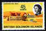 Solomon Islands 1968-71 Harvesting Rice 45c unmounted mint, SG 178